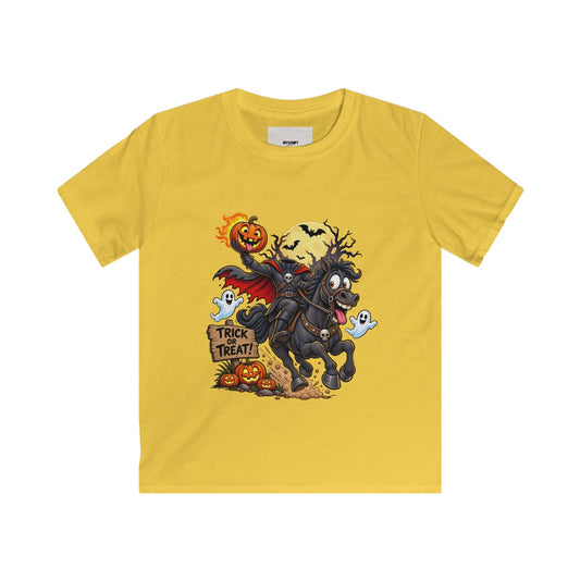 Kids Halloween Tee — Headless Horseman Trick or Treat Shirt for Children