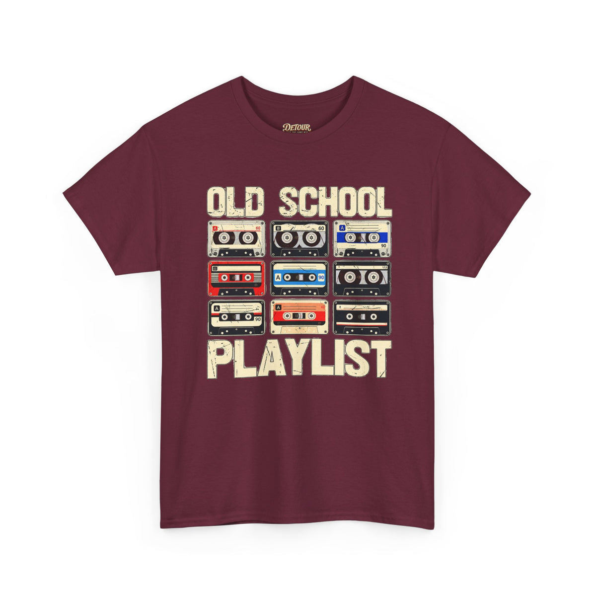 Old School Playlist Cassette Tape T-Shirt