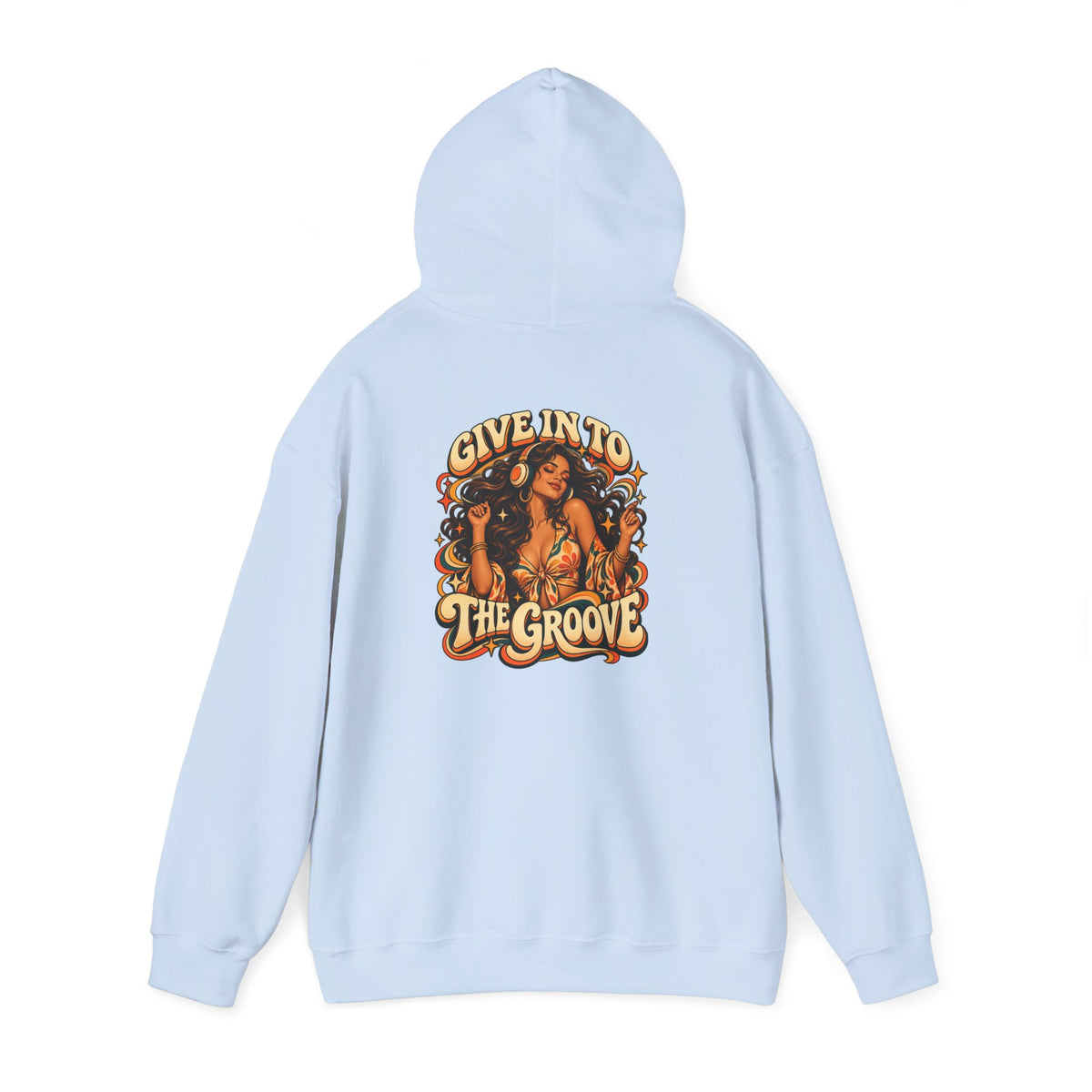 Hoodie — Give Into The Groove Retro Disco Graphic Hoodie