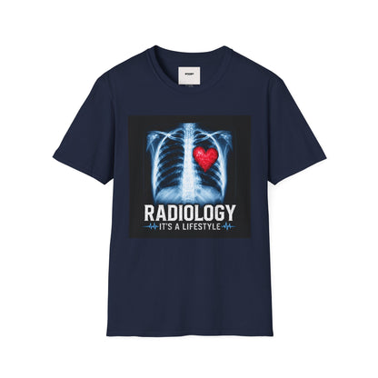 Radiology X-Ray Heart T-Shirt — "Radiology It's a Lifestyle" Tee for Radiologic Techs