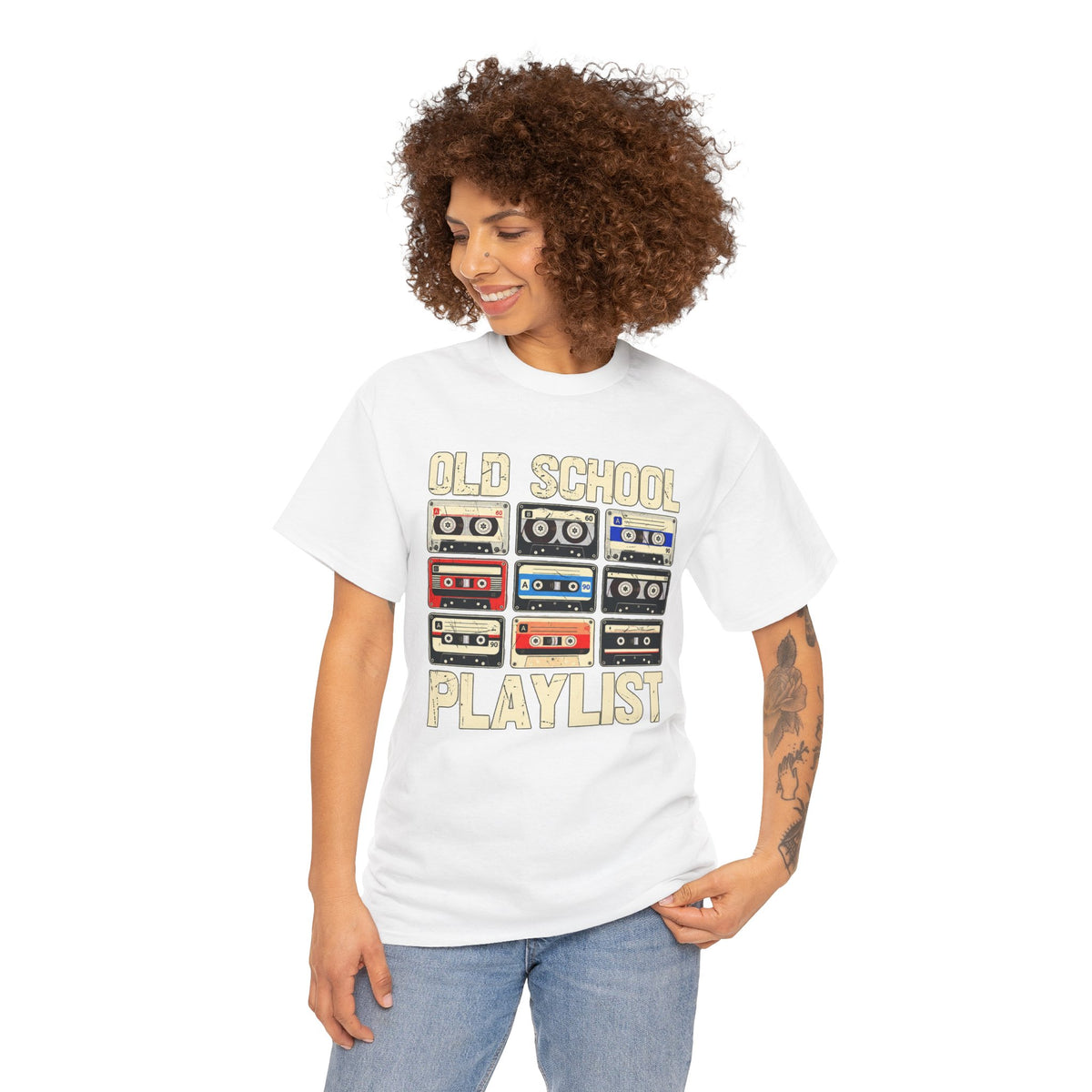 Old School Playlist Cassette Tape T-Shirt
