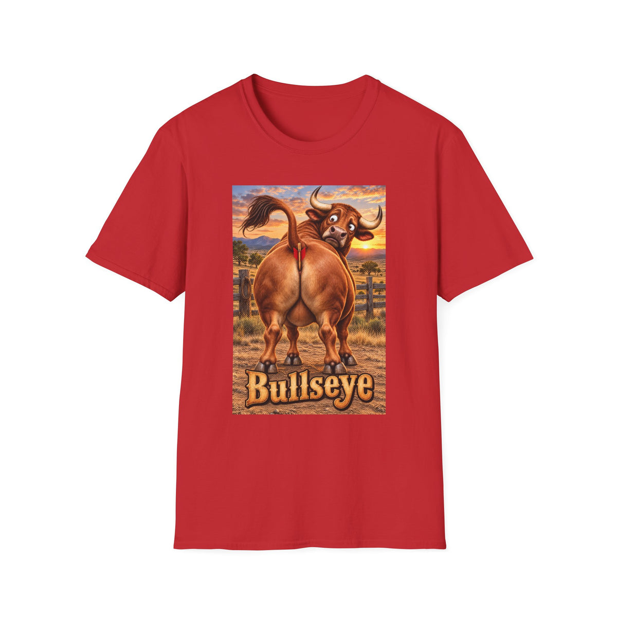 Bullseye Bull Cartoon T-Shirt