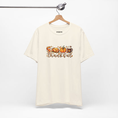 Thankful Harvest Tee — Thanksgiving Pumpkin & Pie Fall Shirt