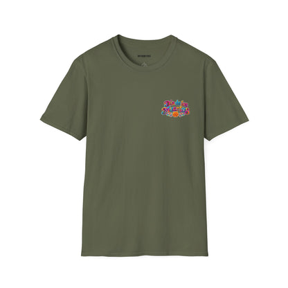 Sugar Skull T-Shirt — Colorful Day of the Dead Floral Skull Tee