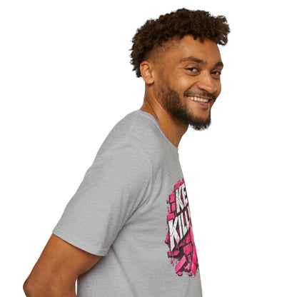 Keep Killing It pink ribbon T-Shirt | Breast Cancer Awareness, Motivational Graphic