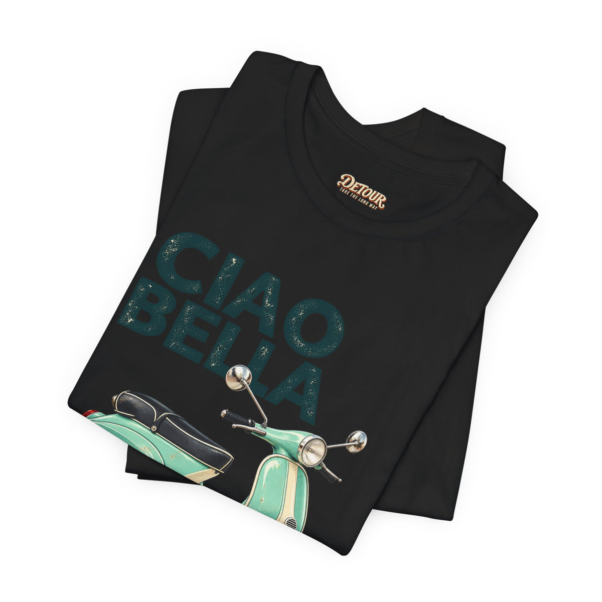 Ciao Bella Vespa Scooter Graphic T-Shirt