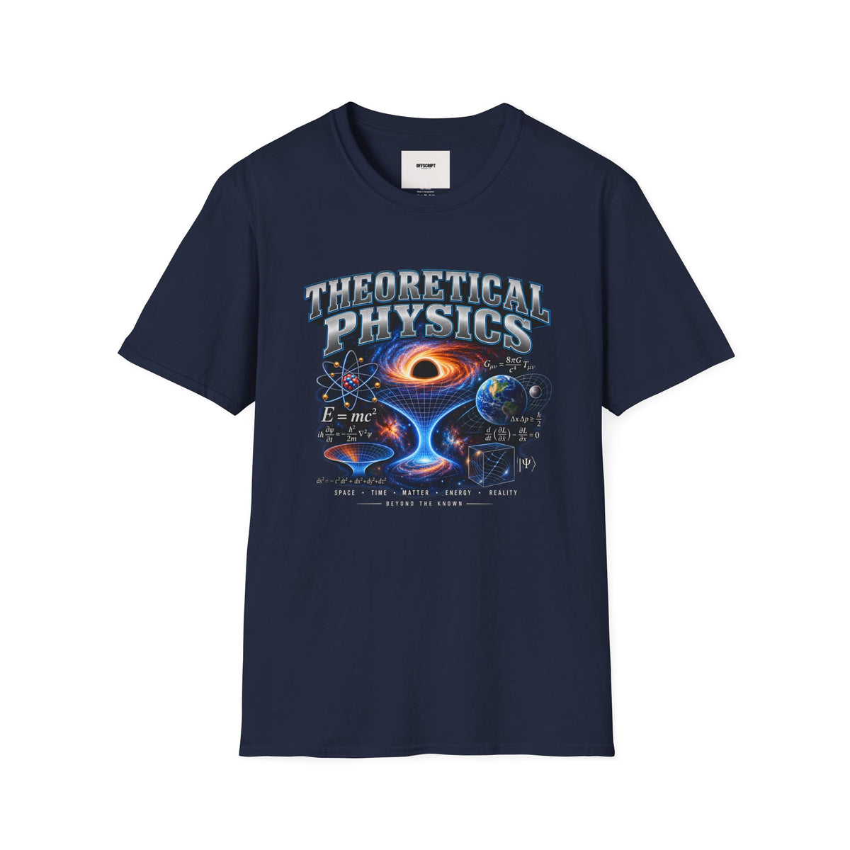 Theoretical Physics Graphic Tee — Science Galaxy Black Hole Design