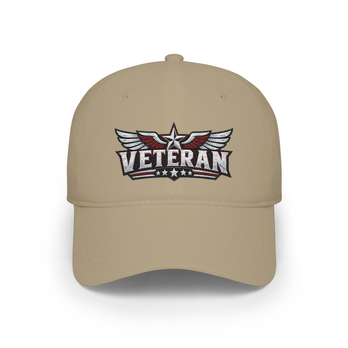 Veteran Embroidered Cap — Low Profile Patriotic Baseball Hat