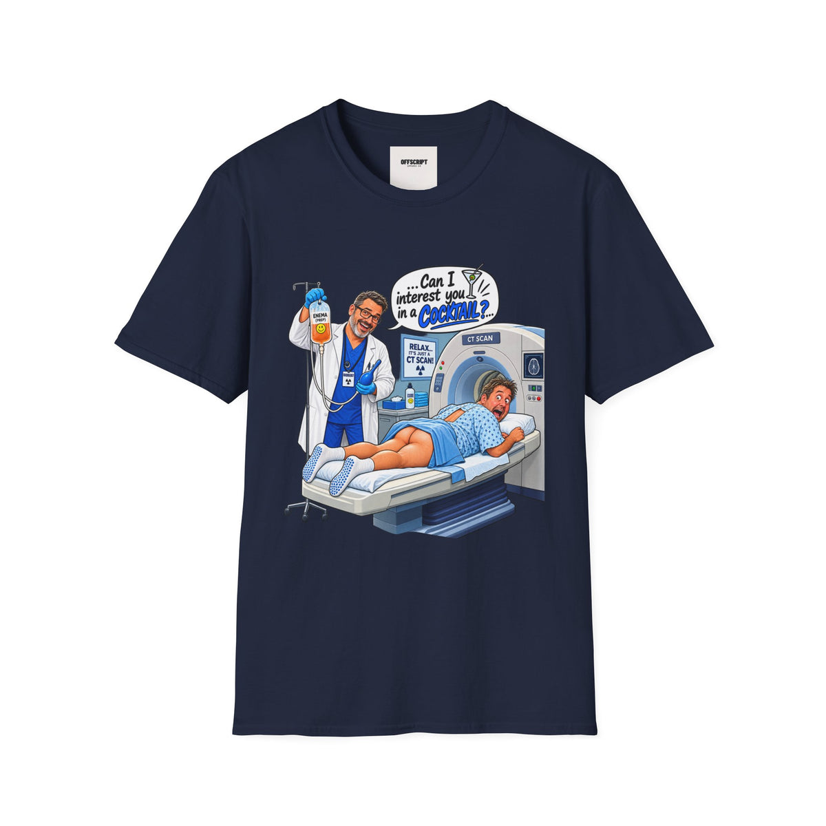 CT Tech T-Shirt — Funny ‘Can I Interest You in a Cocktail?’ Radiology Shirt