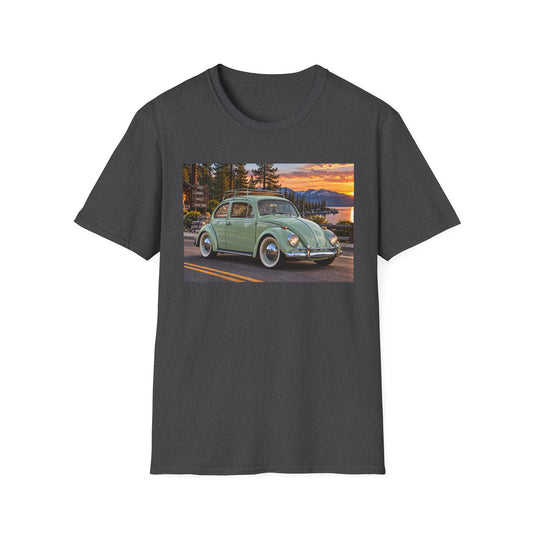 Classic VW Beetle Sunset T-Shirt — Vintage Car Lover Tee