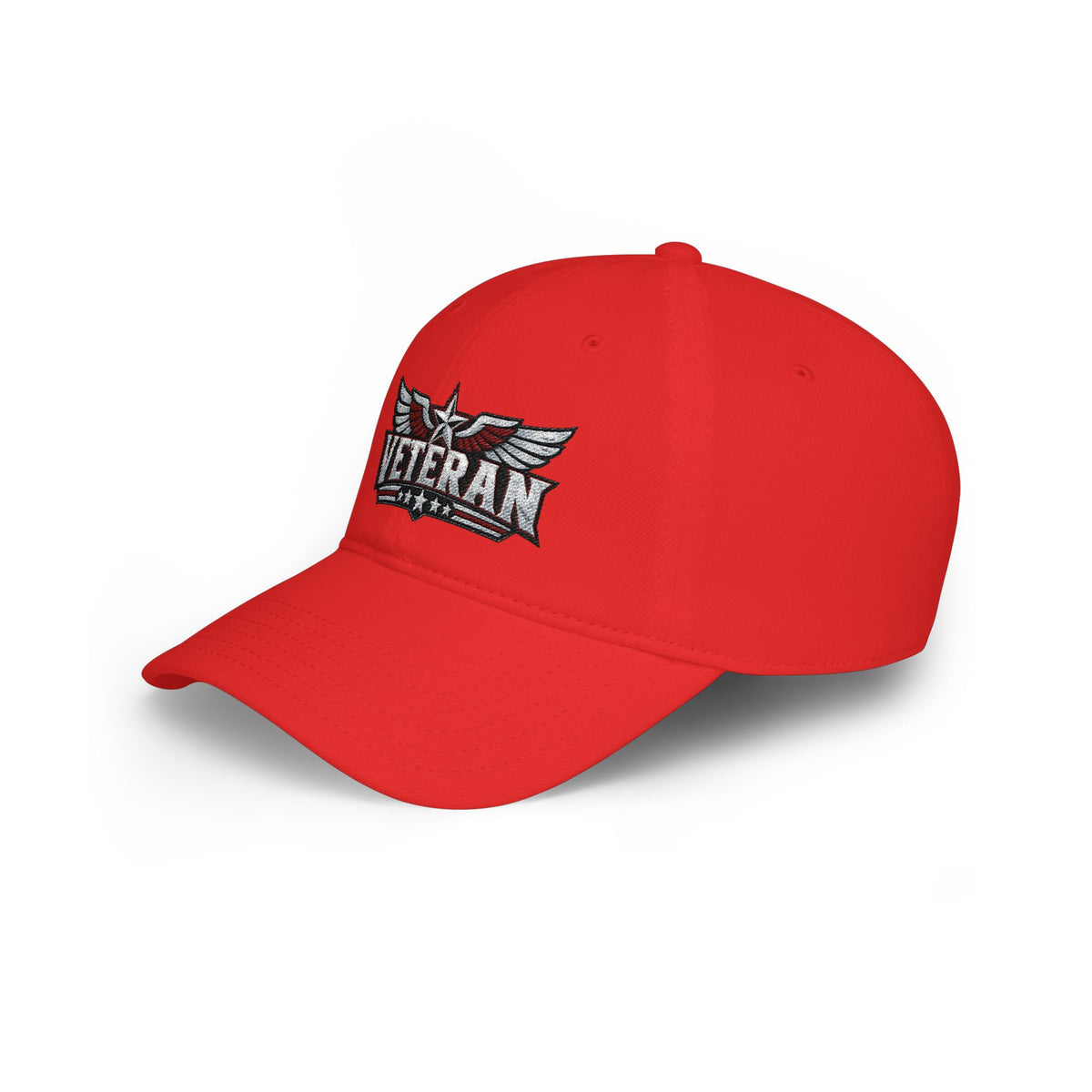 Veteran Embroidered Cap — Low Profile Patriotic Baseball Hat