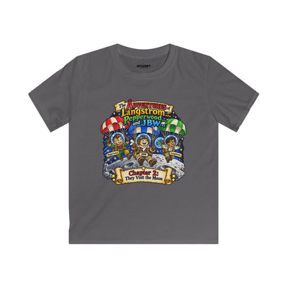 Kids Tee — The Adventures of Langstrom, Pepperwood & JBW: Chapter 2 "This Was The Moon"