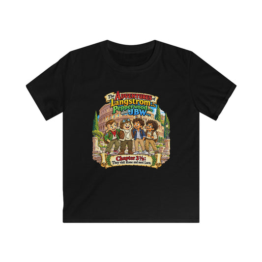 Kids Tee — 'The Adventures of Langstrom & Pepperwood' Illustrated Storybook Design