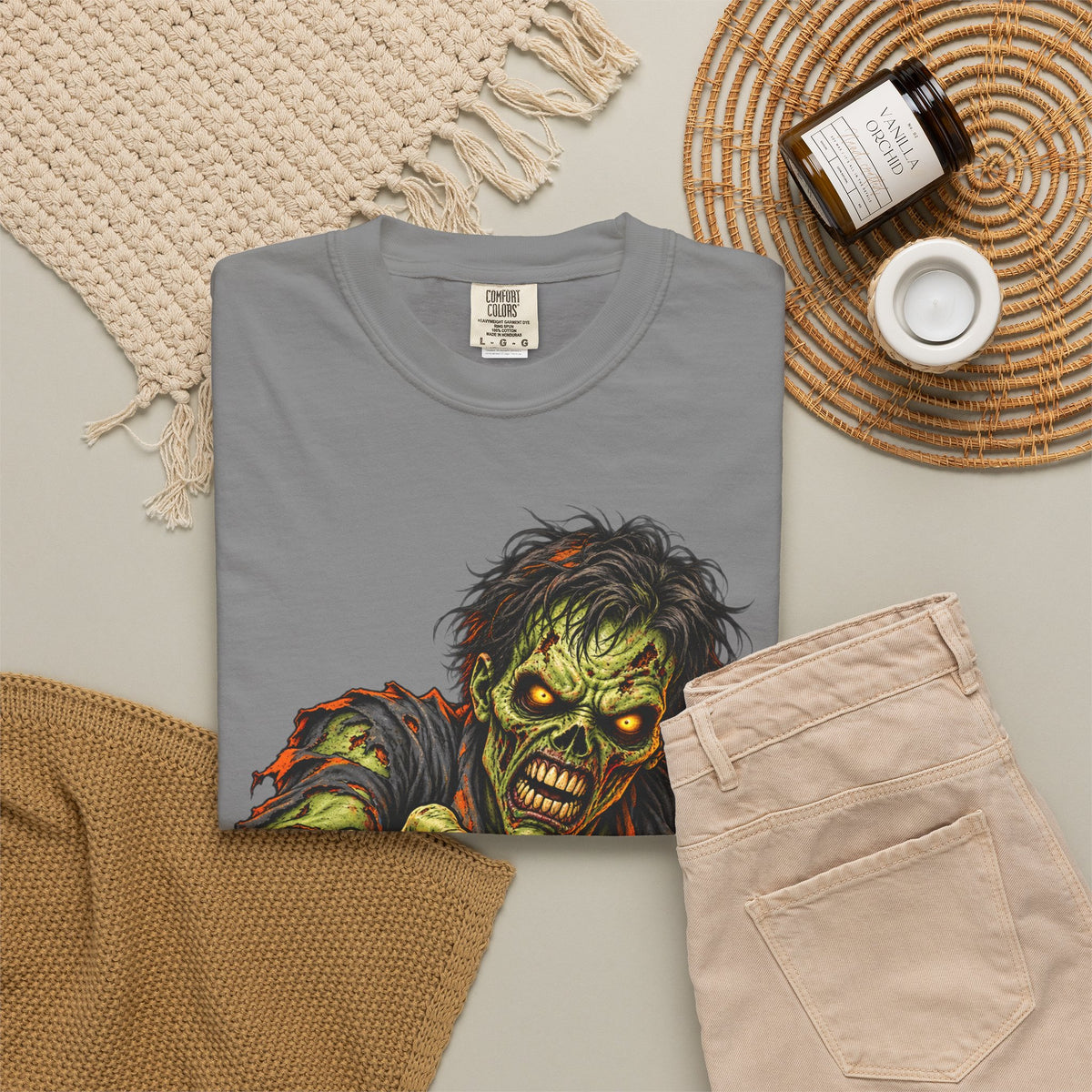 Zombie Attack T‑Shirt — Graphic Horror Tee for Halloween & Horror Fans