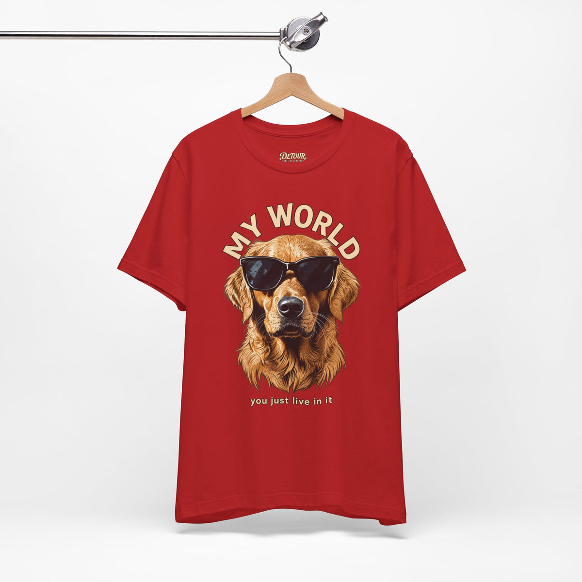 My World Golden Retriever Sunglasses T-Shirt