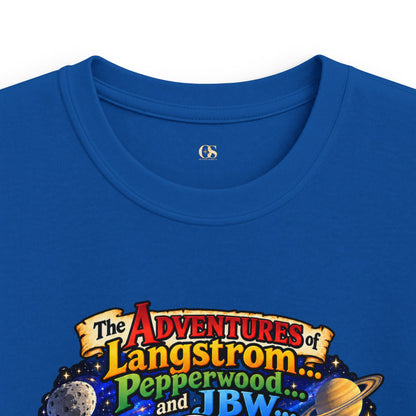 Kids Space Adventure Tee — 'The Adventures of Langstron, Pepperwood & JBW' Rocket Shirt