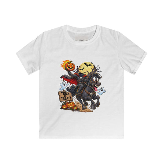 Kids Halloween Tee — Headless Horseman Trick or Treat Shirt for Children
