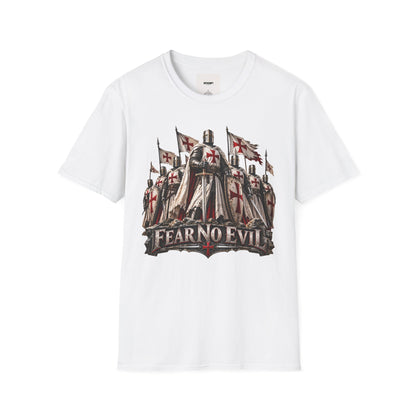 T‑Shirt — Crusader Knight 'Fear No Evil' Graphic Tee