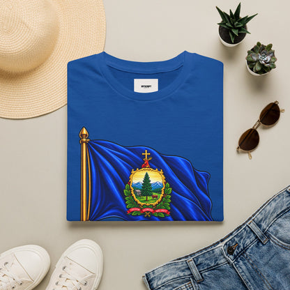 Vermont State Flag T‑Shirt — 'Freedom and Unity' Emblem Tee