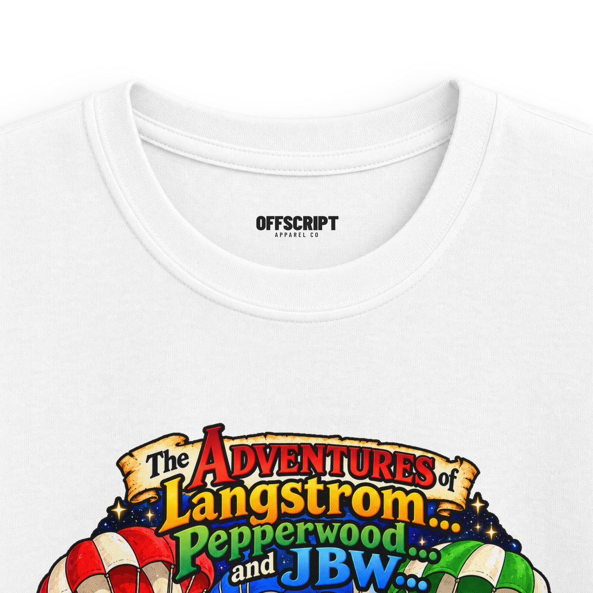 Kids Tee — The Adventures of Langstrom, Pepperwood & JBW: Chapter 2 "This Was The Moon"