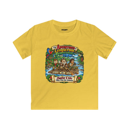 Kids Adventure Tee — 'The Adventures of Langstrom & Pepperwood' Vintage Storybook Graphic