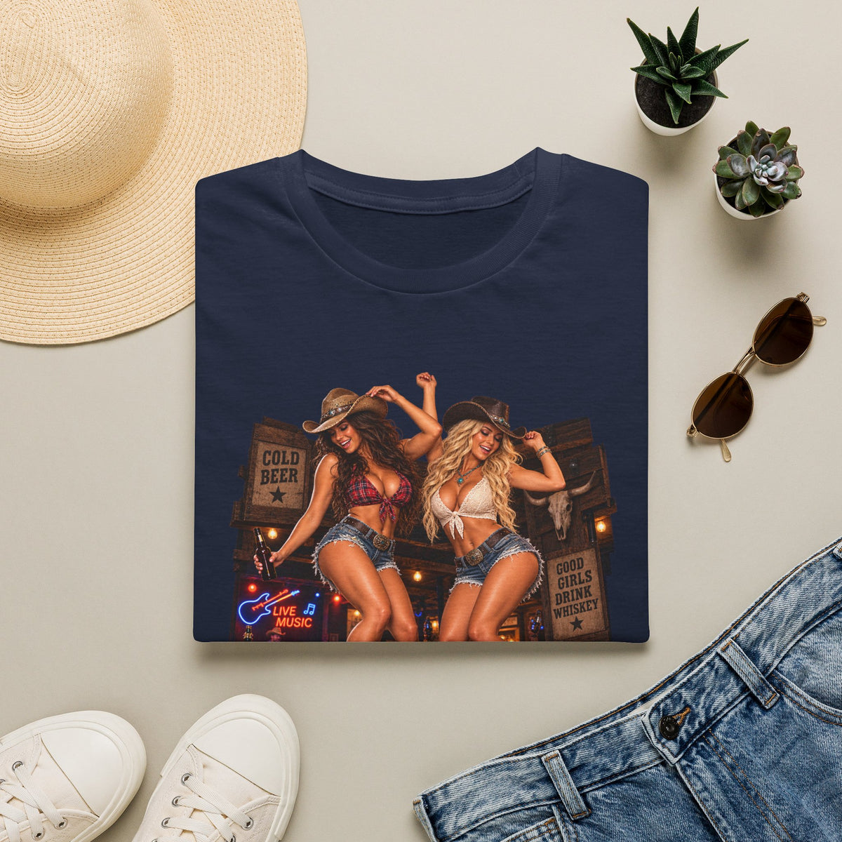 Honky Tonk Women T-Shirt — Country Cowgirl Graphic Tee