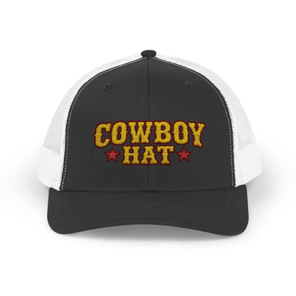 Cowboy Hat Snapback Trucker Cap – Western Rodeo Mesh Back Hat
