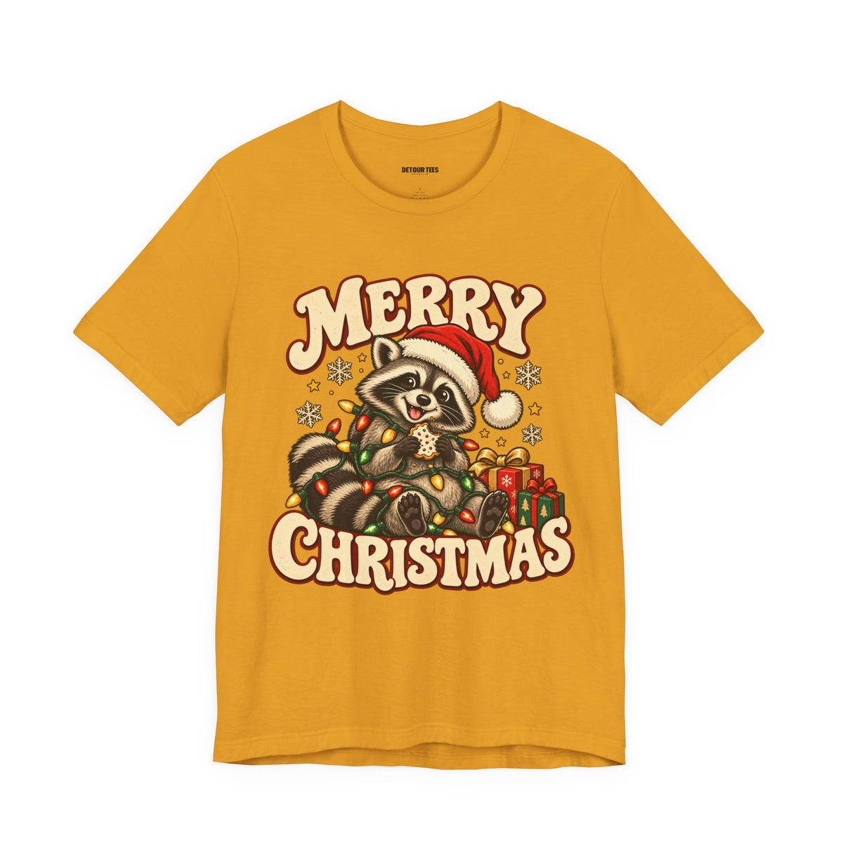 Merry Christmas Raccoon Tee