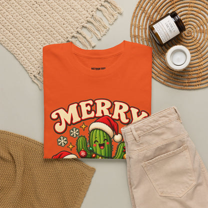 Merry Cactus Christmas Tee — Festive Holiday Cactus Shirt