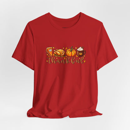 Thankful Harvest Tee — Thanksgiving Pumpkin & Pie Fall Shirt
