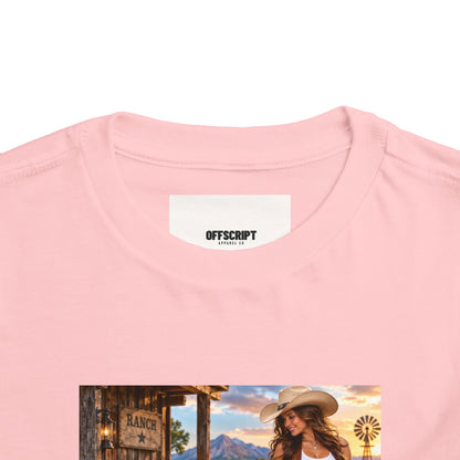 Toddler Tee — "Howdy Ma'am" Cowgirl Graphic Kids Shirt