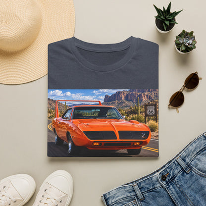 Classic Orange Muscle Car T-Shirt — Route 66 Roadtrip Tee