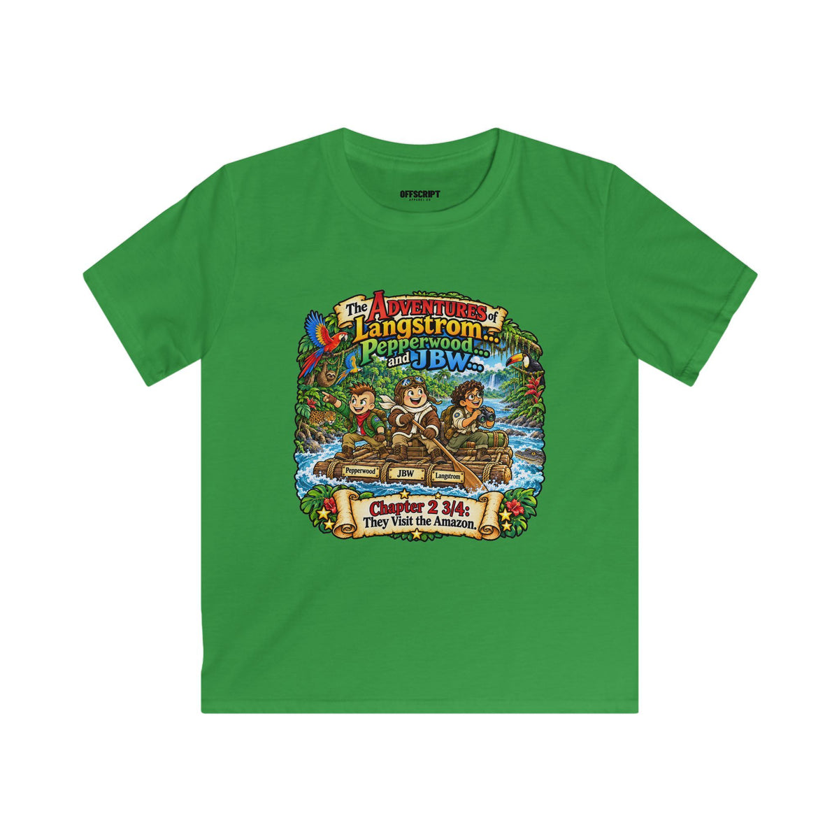 Kids Adventure Tee — 'The Adventures of Langstrom & Pepperwood' Vintage Storybook Graphic