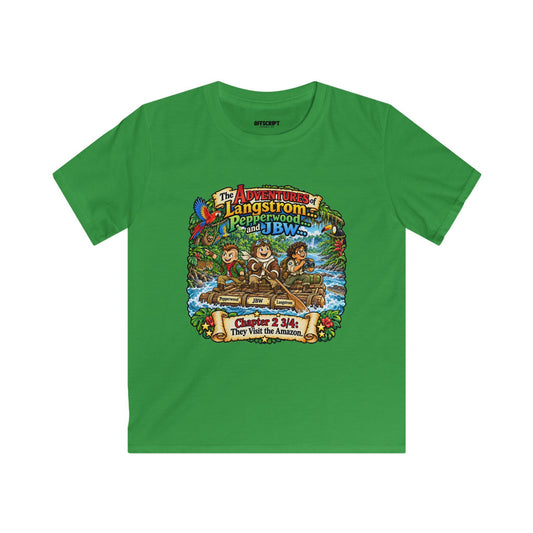 Kids Adventure Tee — 'The Adventures of Langstrom & Pepperwood' Vintage Storybook Graphic
