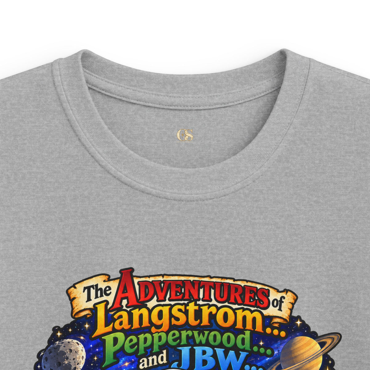 Kids Space Adventure Tee — 'The Adventures of Langstron, Pepperwood & JBW' Rocket Shirt