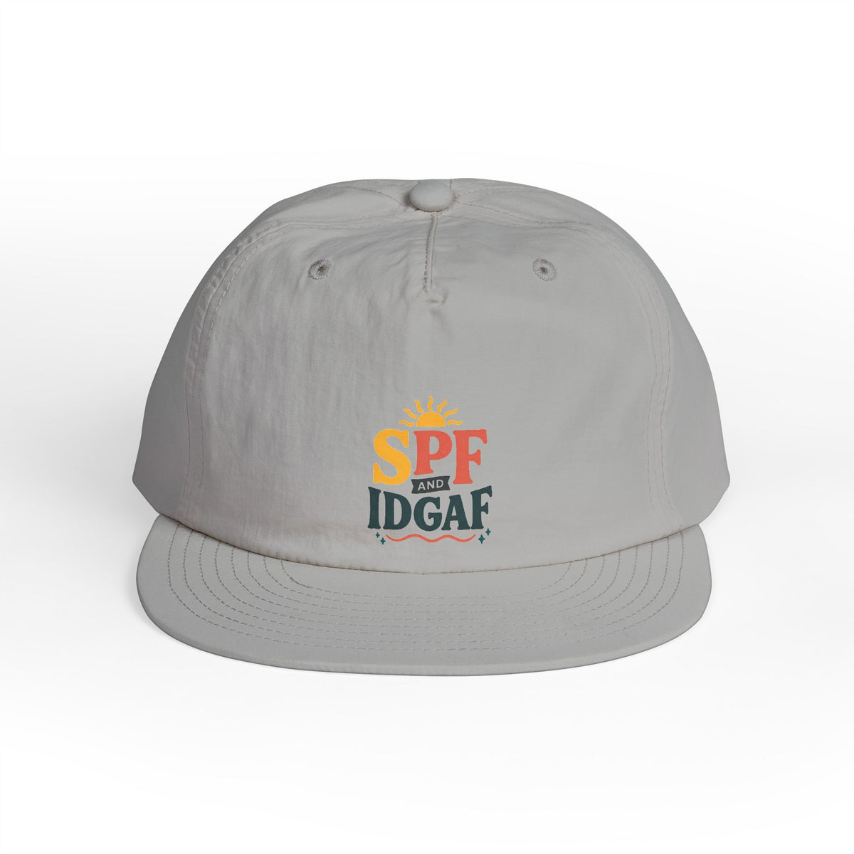SPF IDGAF Surf Cap | Retro Sun Typography Hat