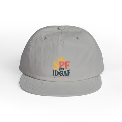 SPF IDGAF Surf Cap | Retro Sun Typography Hat