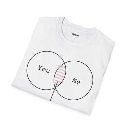 You + Me Venn Diagram T-Shirt — "Kapowww!" Graphic Tee