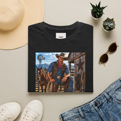 Cowboy Graphic T-Shirt — “Save a Horse, Ride a Cowboy” Western Tee