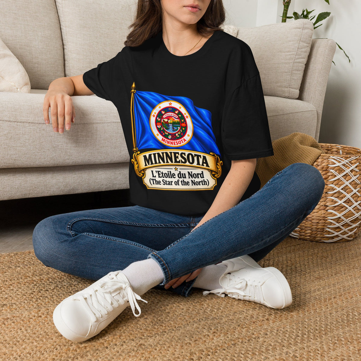 Minnesota Flag T-Shirt — "L'Étoile du Nord" State Pride Tee