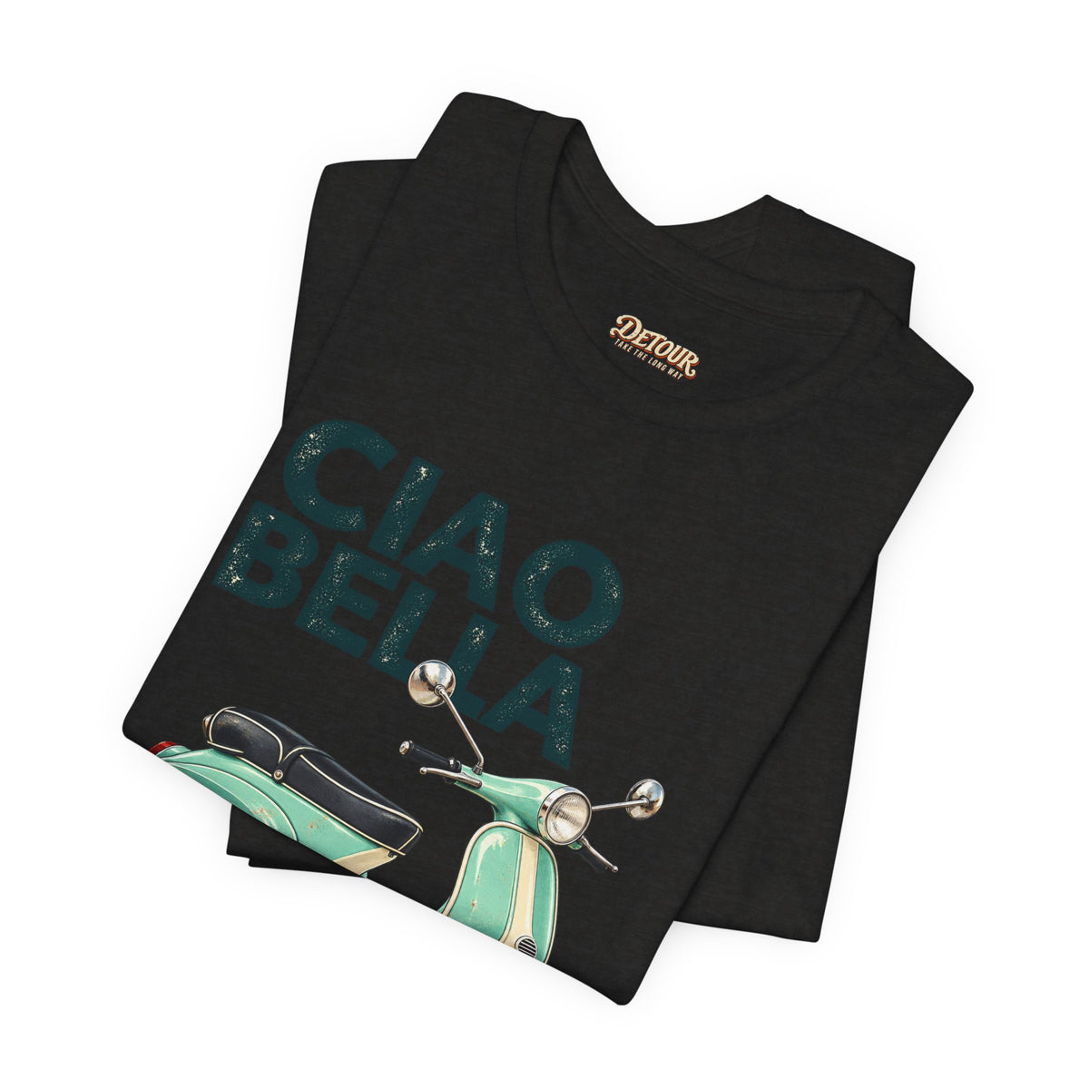 Ciao Bella Vespa Scooter Graphic T-Shirt