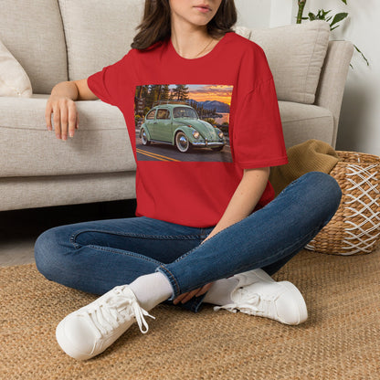 Classic VW Beetle Sunset T-Shirt — Vintage Car Lover Tee
