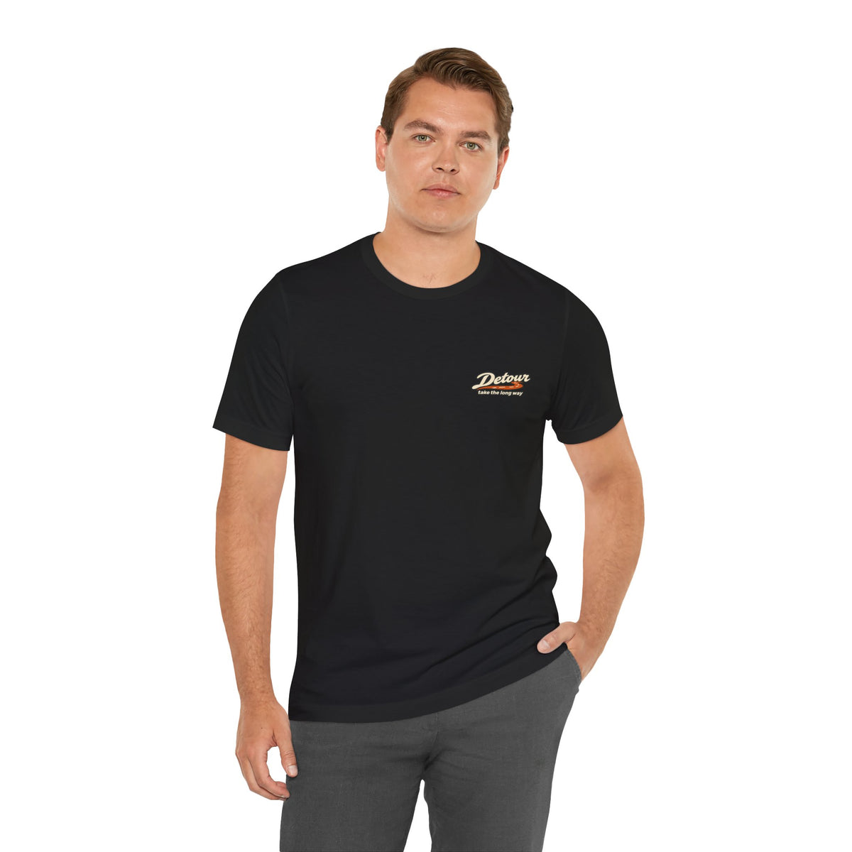 Detour Adventure Tee — 'Take the Long Way' Graphic T‑Shirt
