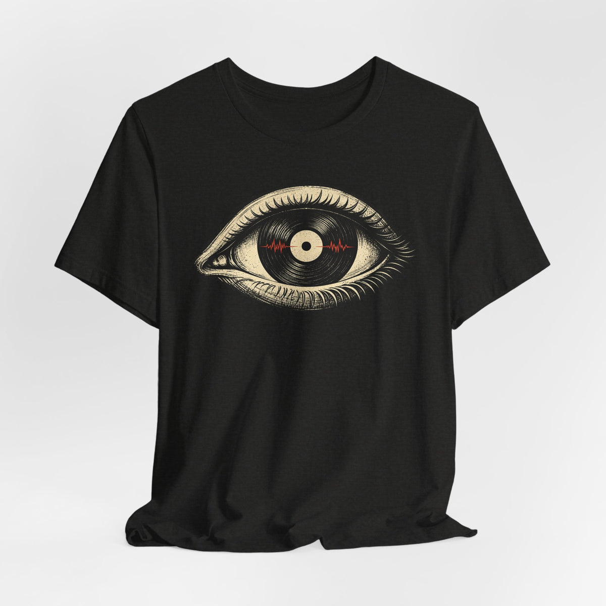 Graphic Tee — Vintage Vinyl Eye Illustration T‑Shirt