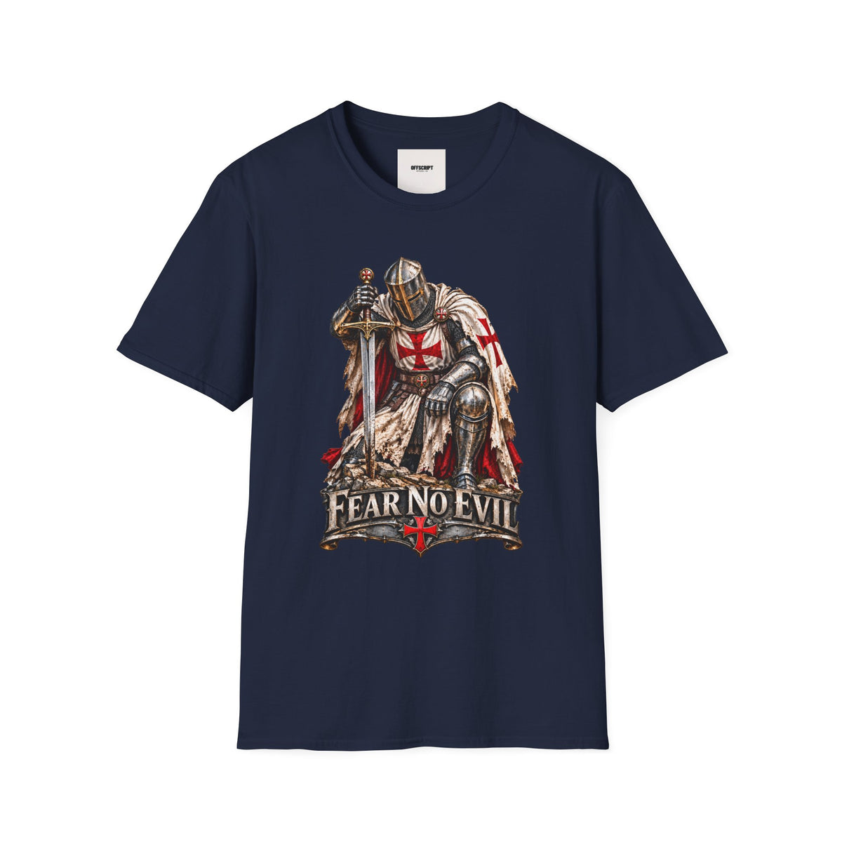 Knight T-Shirt — Fear No Evil Crusader Graphic Tee