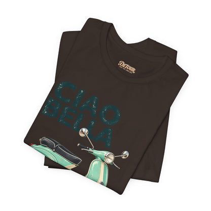 Ciao Bella Vespa Scooter Graphic T-Shirt