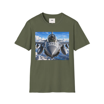 Fighter Jet Front View Tee — Military Aviation Pilot T-Shirt