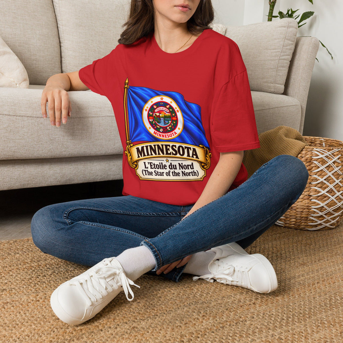 Minnesota Flag T-Shirt — "L'Étoile du Nord" State Pride Tee
