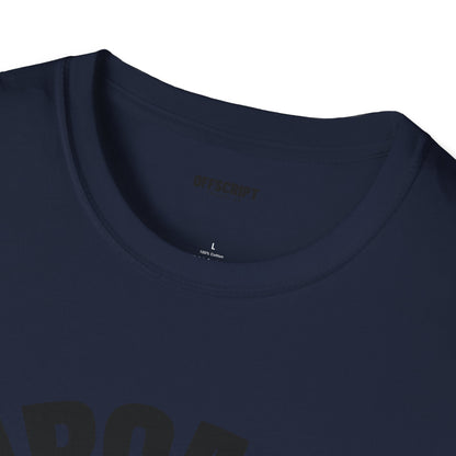 Sarcasm T-Shirt – 'Sarcasm' Bold Graphic Tee with Subtle Script Accent