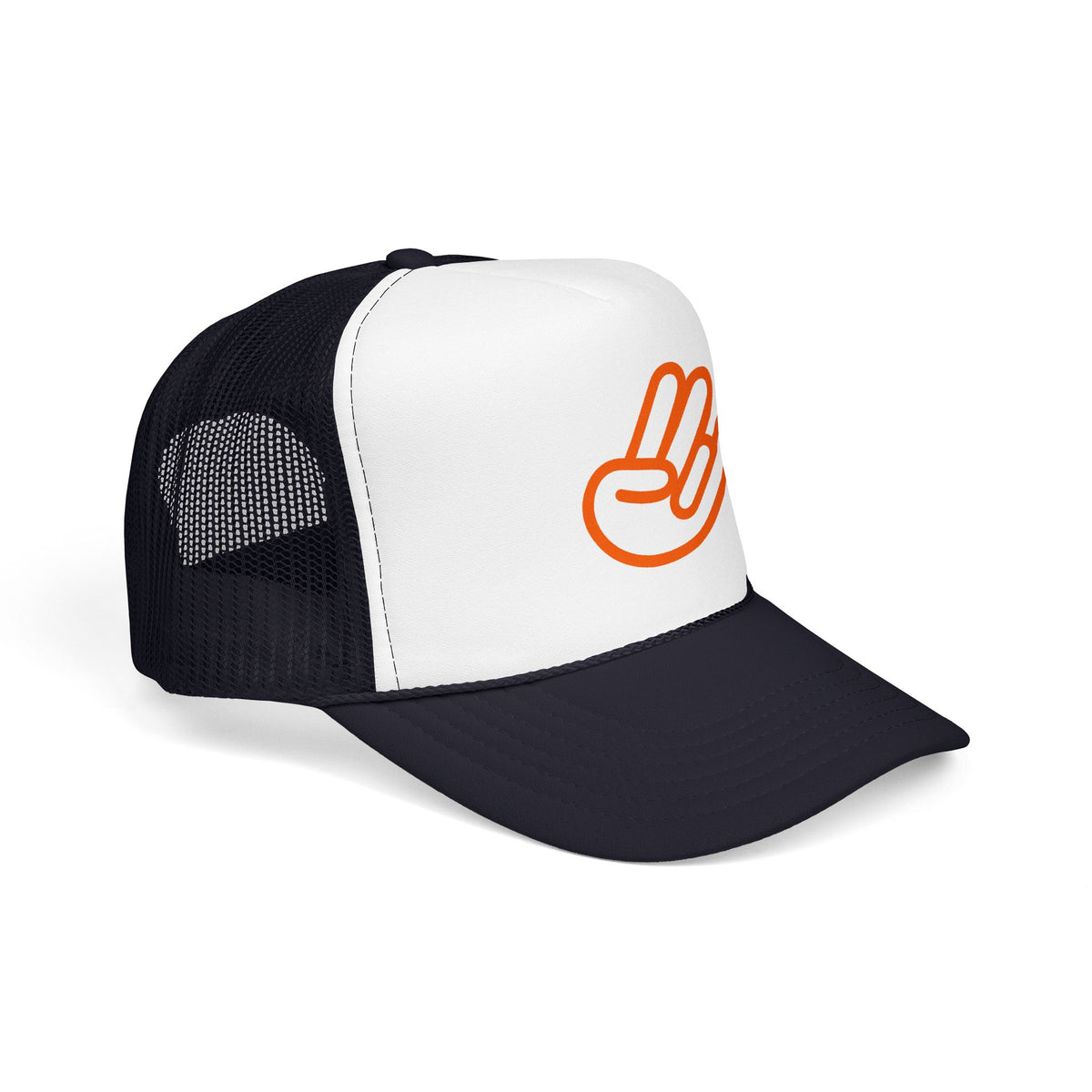 Shocker Foam Trucker Hat — Retro Orange Surf Vibe Mesh Cap